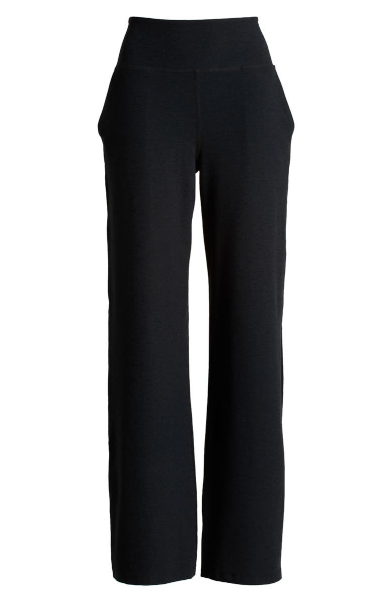 Beyond Yoga Space Dye Wide Leg Pants, Alternate, color, Darkest Night