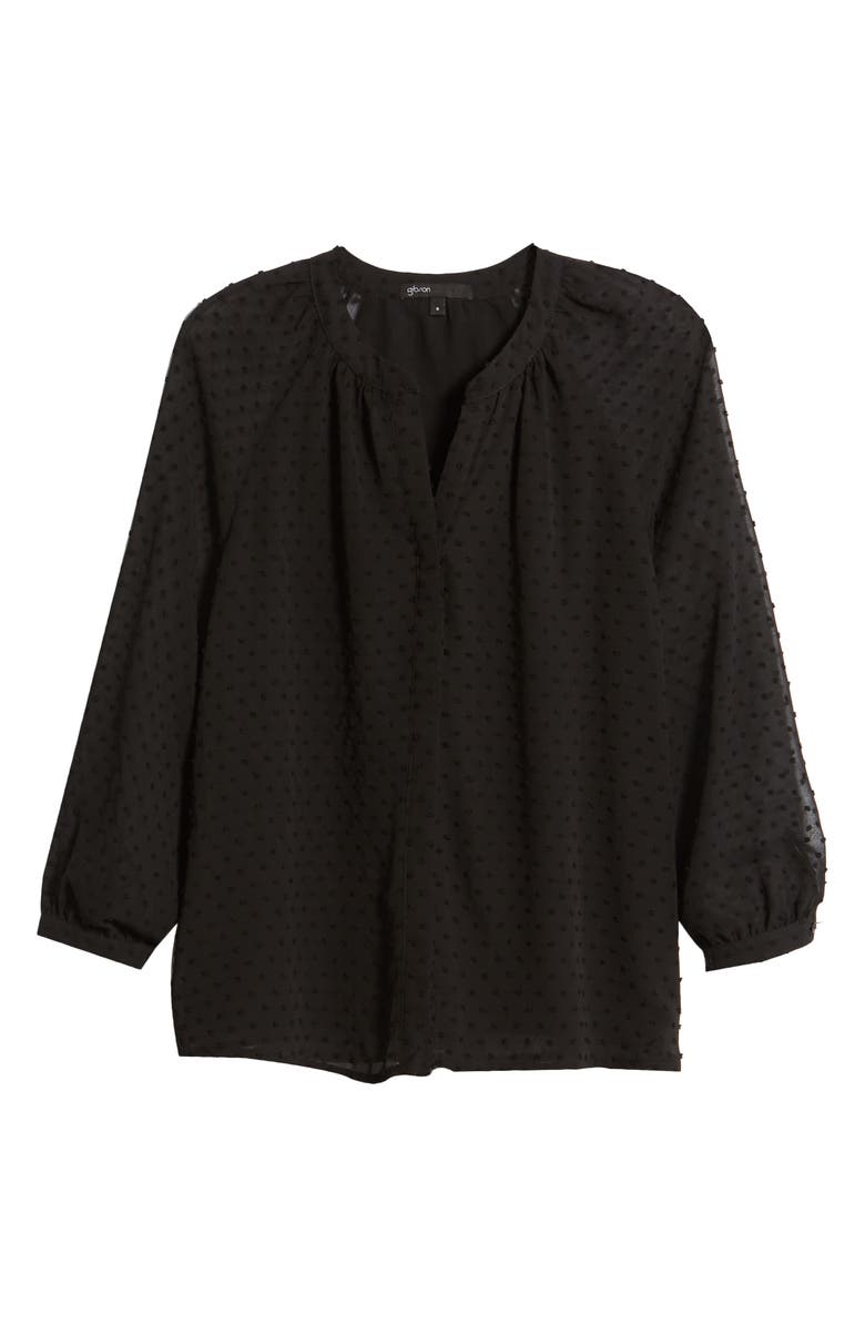GIBSONLOOK Gibson Swiss Dot Blouse, Alternate, color, 