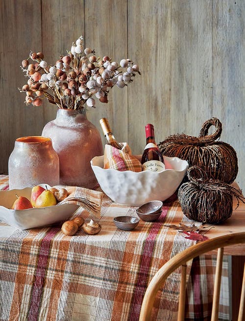 Tag Formoso Oval Entertain Bowl Ceramic Serving Bowl For Fall In White