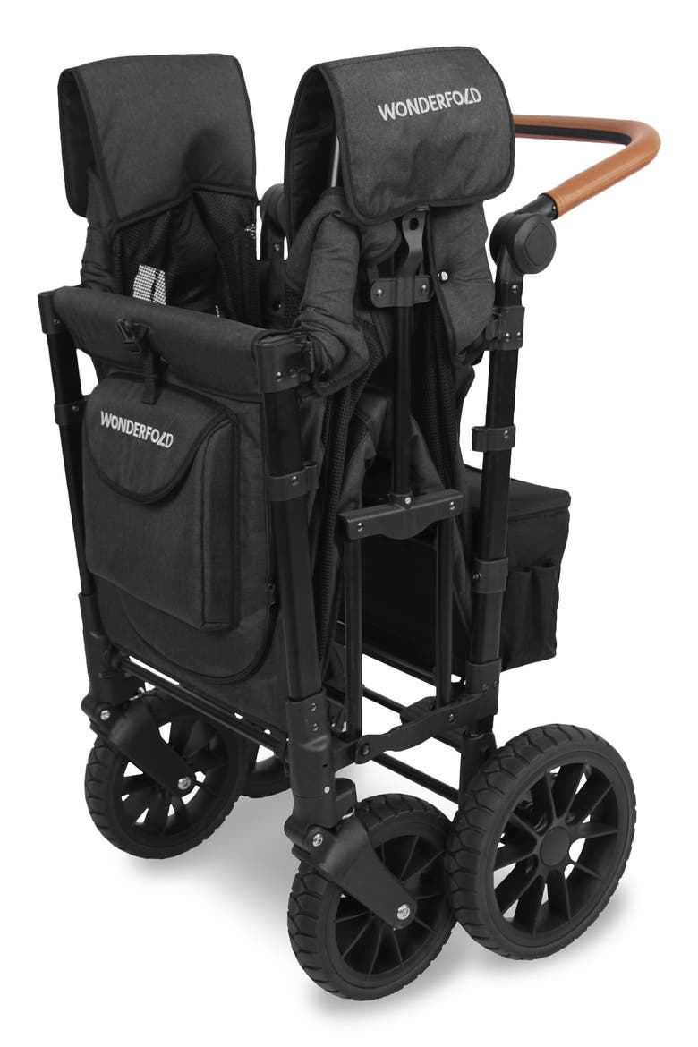 W2 Luxe 2-Passenger Multifunctional Stroller Wagon, Alternate, color, VOLCANIC BLACK