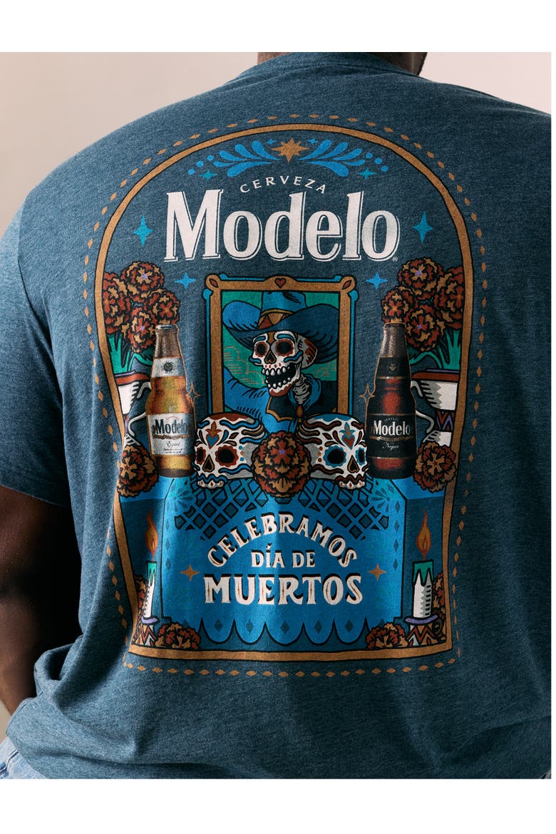 Big & Tall  Modelo Graphic Tee, Alternate, color, BLUE