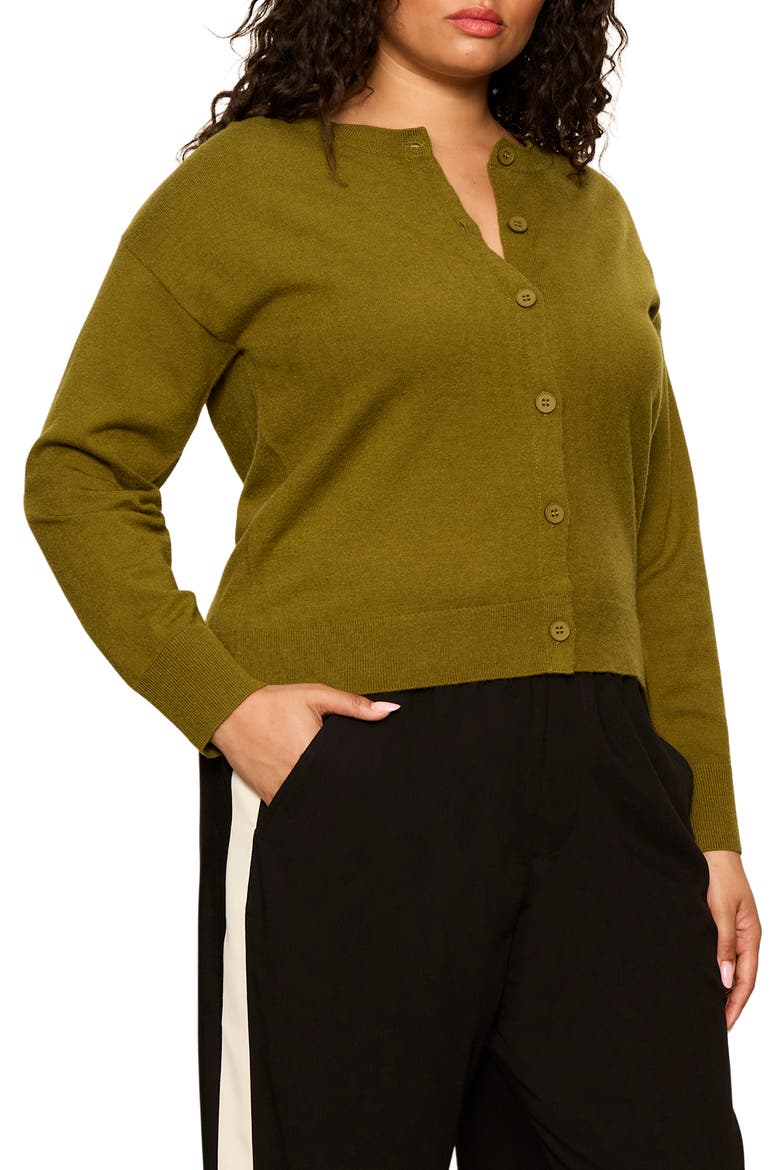 Must-Have Cardigan, Alternate, color, MARTINI OLIVE GREEN