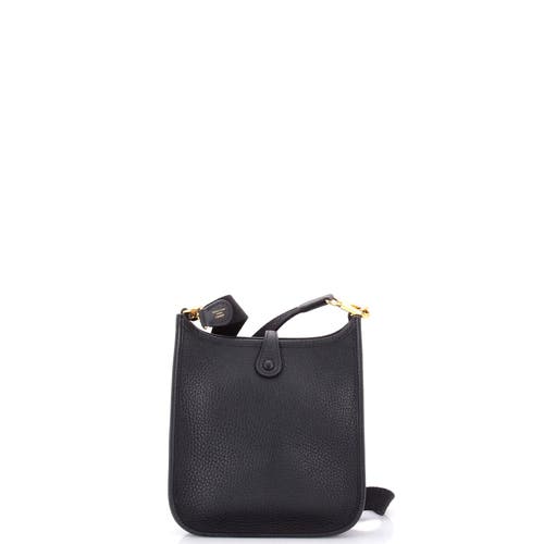 Pre-owned Hermes Hermes Evelyne Bag Gen Iii Clemence Tpm In Black