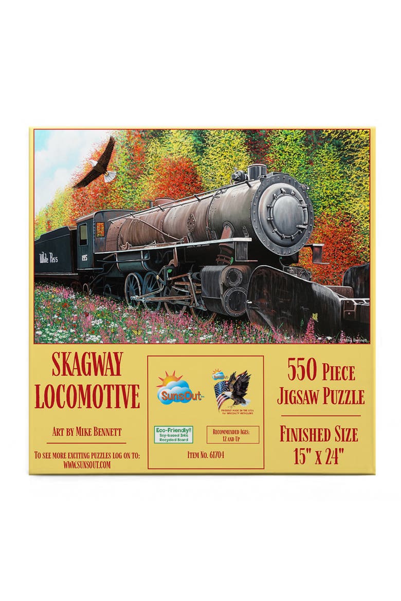 Skagway Locomotive 550 piece Jigsaw Puzzle for Adults, Alternate, color, Multicolor