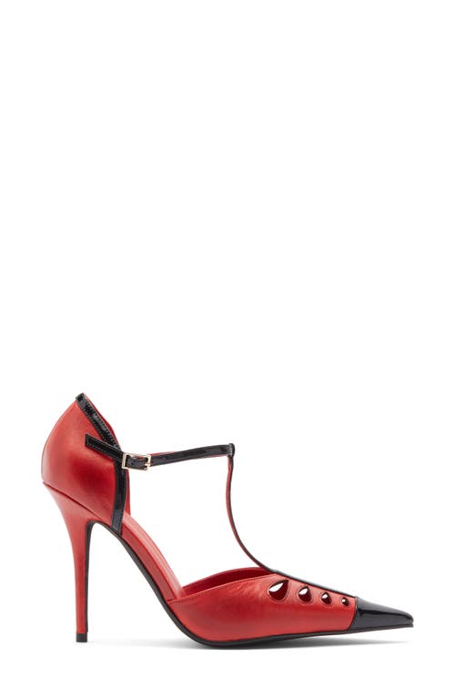 Jeffrey Campbell Nouvelle Pointed Toe Pump In Red