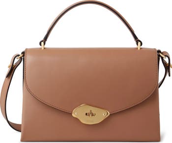 【MULBERRY】LANA TOP HANDLE BAG Mulberry | Lana Top Handle | Black High Gloss Leather | Women