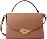 Mulberry Lana High Gloss Leather Top Handle Bag