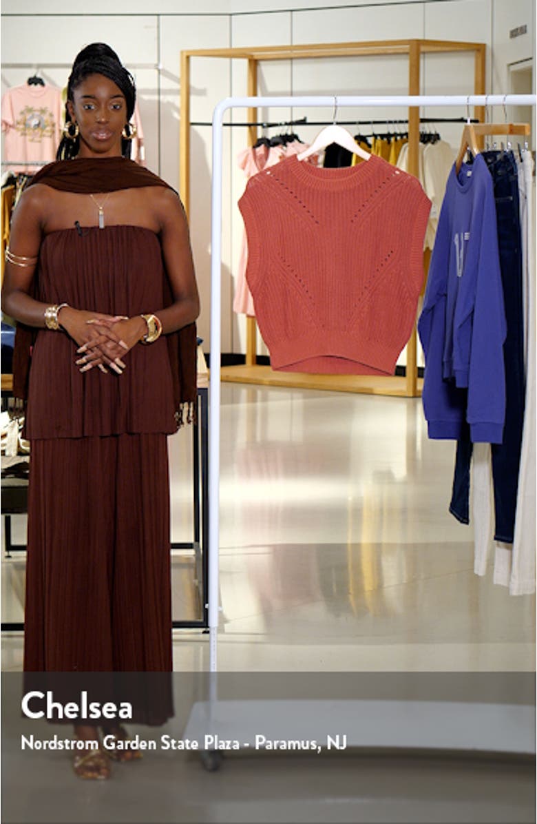 Devon Cotton Sweater Vest, sales video thumbnail