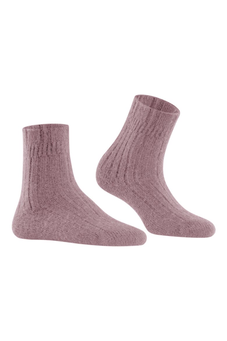 Wool Blend Lounge Socks, Main, color, BRICK