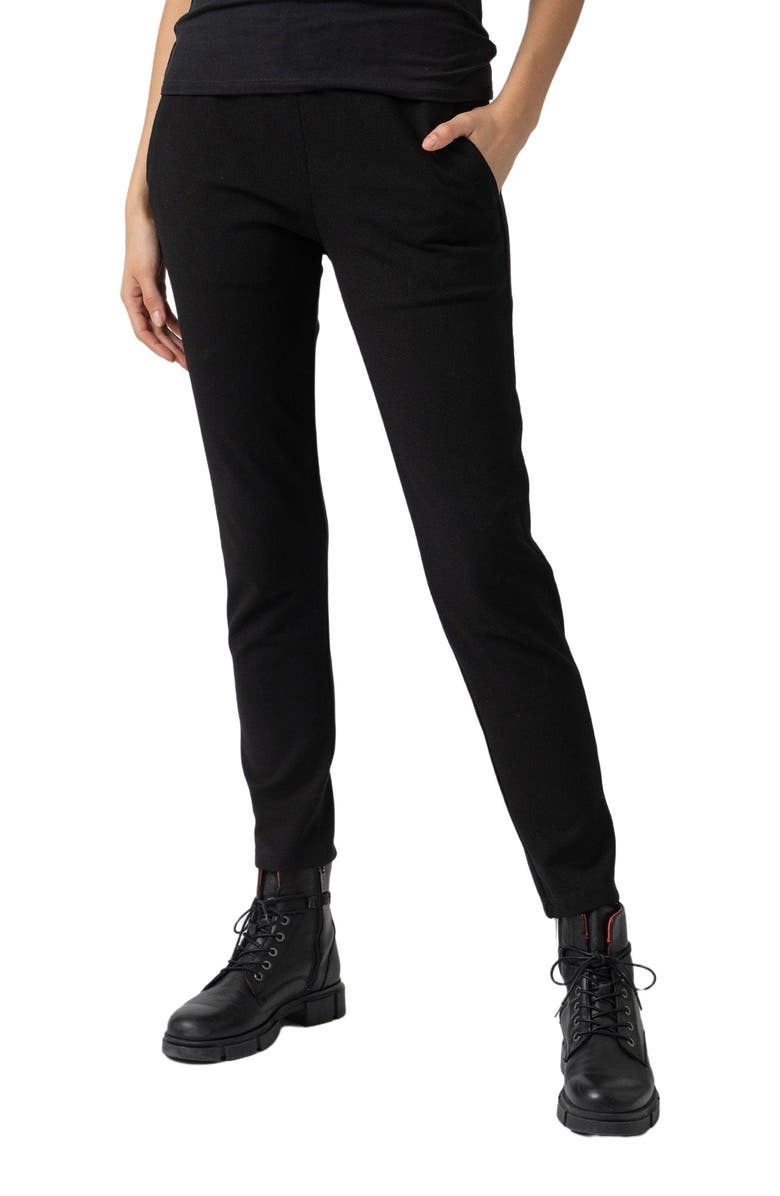 Saint + Sofia Finsbury Pant, Alternate, color, Black