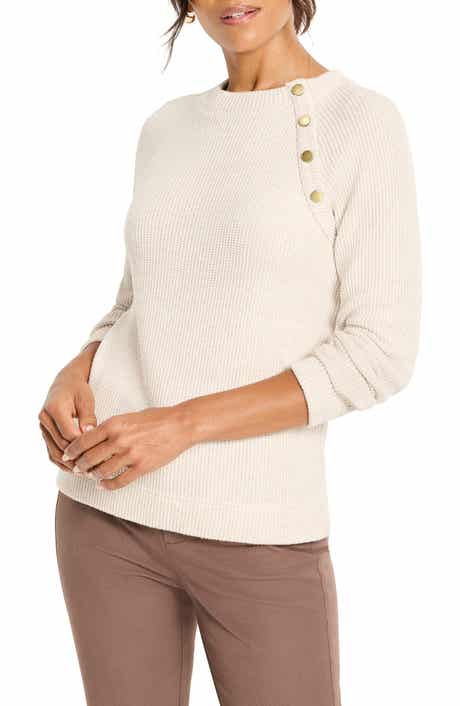 NIC+ZOE Thermal Knit Button Top