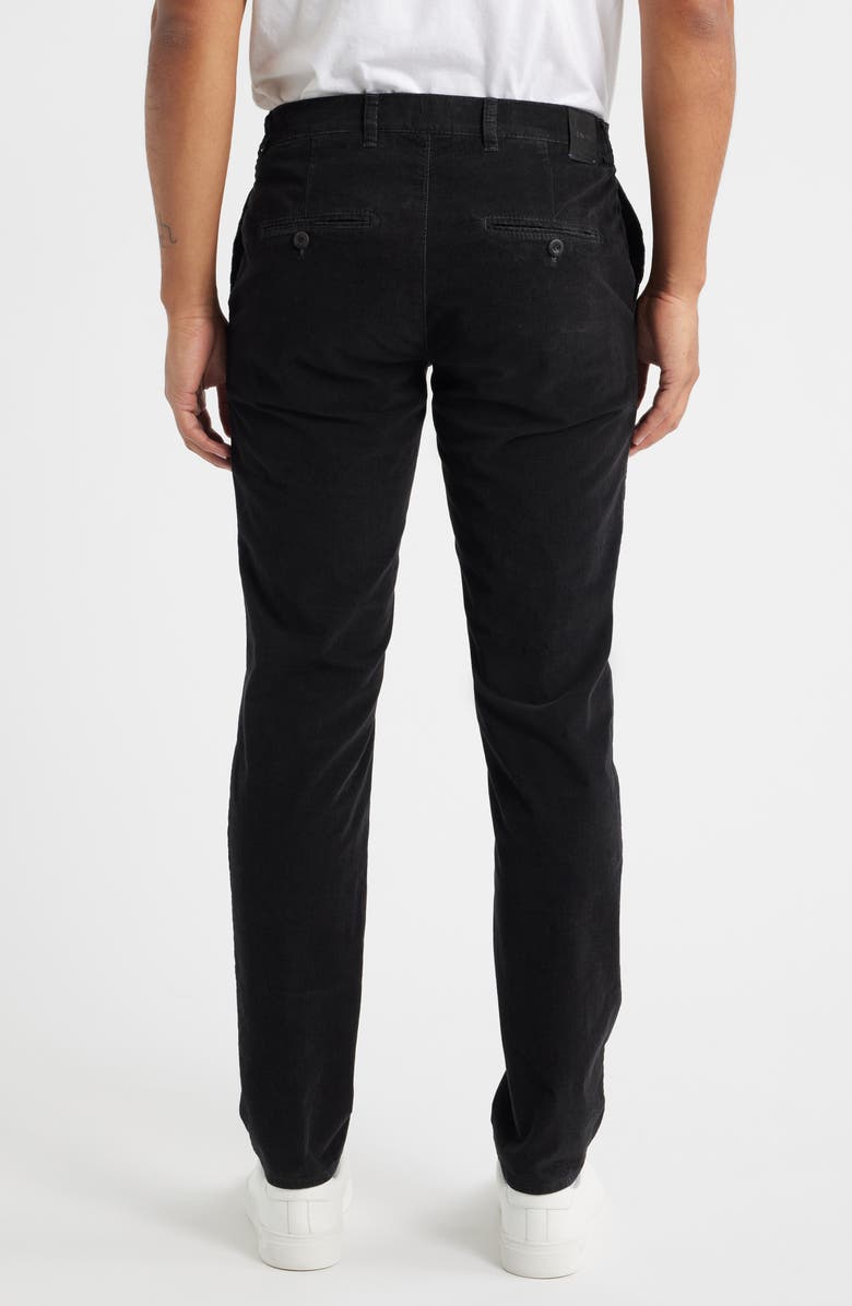 Brax Fabio Flat Front Stretch Corduroy Pants, Alternate, color, Anthracite
