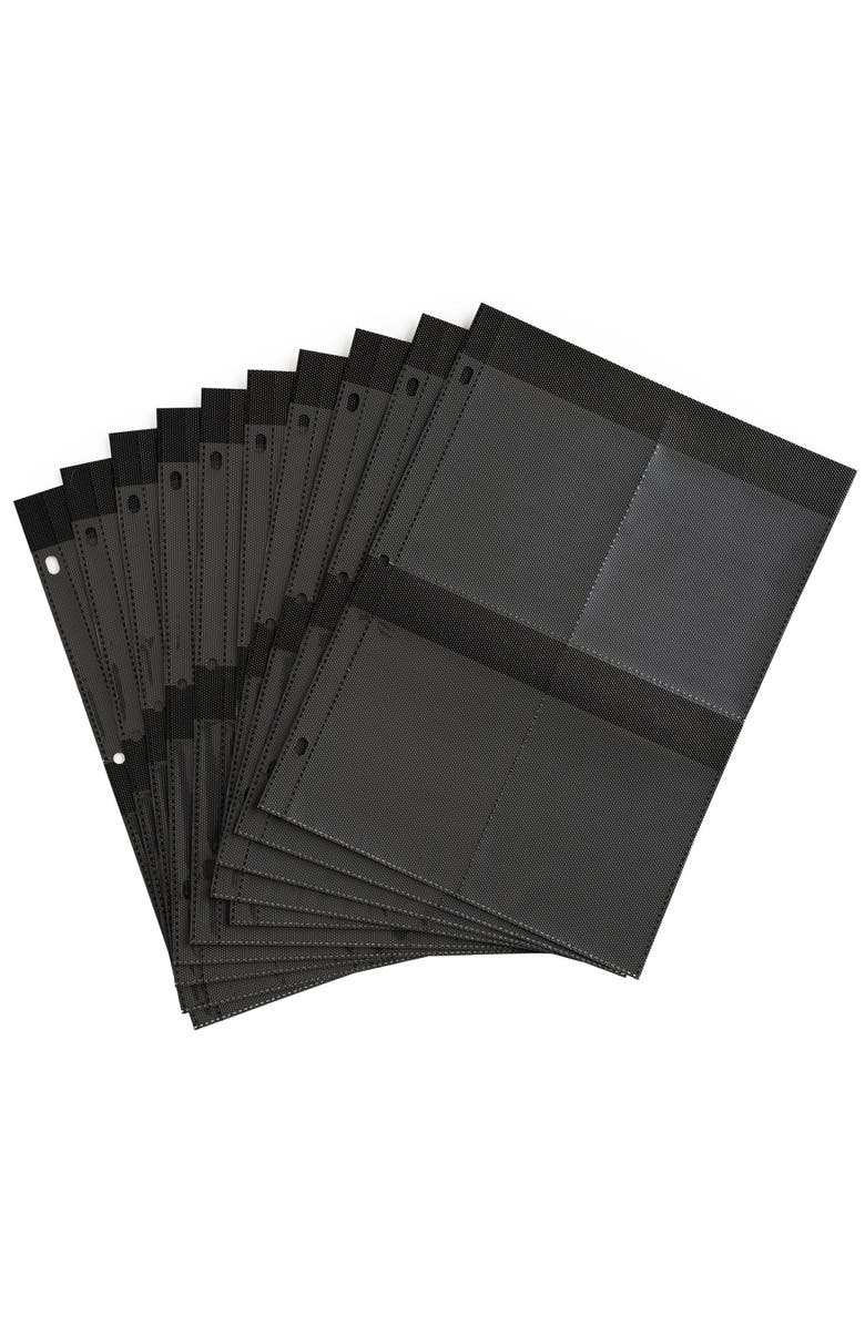 Hibana Home Edition Set Of 15 Pocket Pages, Alternate, color, Black