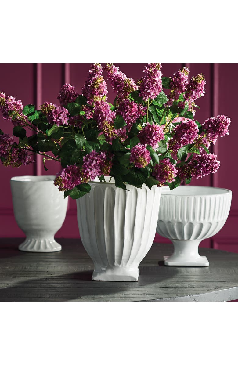 Napa Home & Garden Column Footed Urn 13", Alternate, color, White