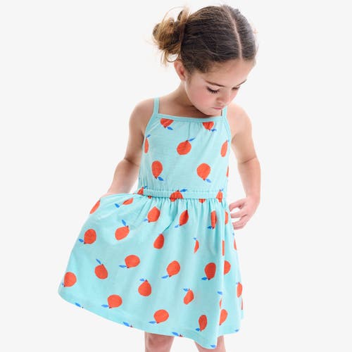 Primary Kids Sundress In Citrus Burst In Mist Clementines