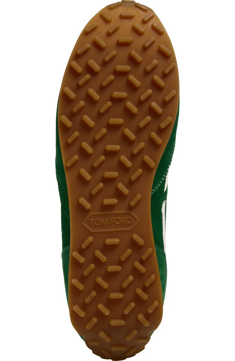 TOM FORD Mick Mixed Media Sneaker, Alternate, color, Emerald/ Amber