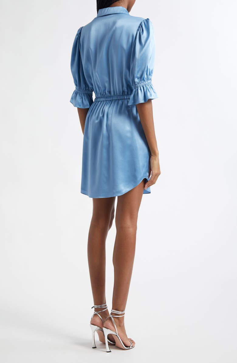 Cinq à Sept Fiona Silk Shirtdress, Alternate, color, Kettle Pond