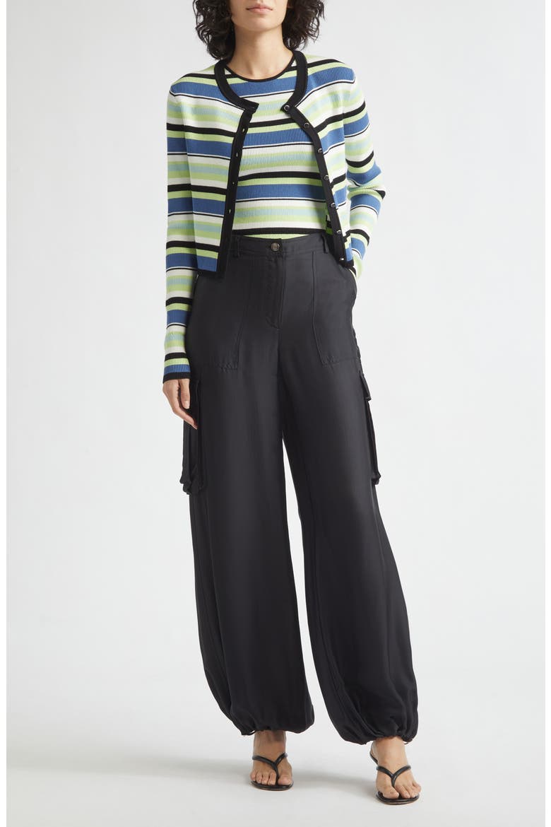 Zoe Crop Cardigan, Alternate, color, OCEAN/ KEYLIME MULTI