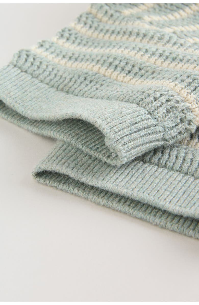 NEXT Stripe Knit Cardigan & Bloomers Set, Alternate, color, Green