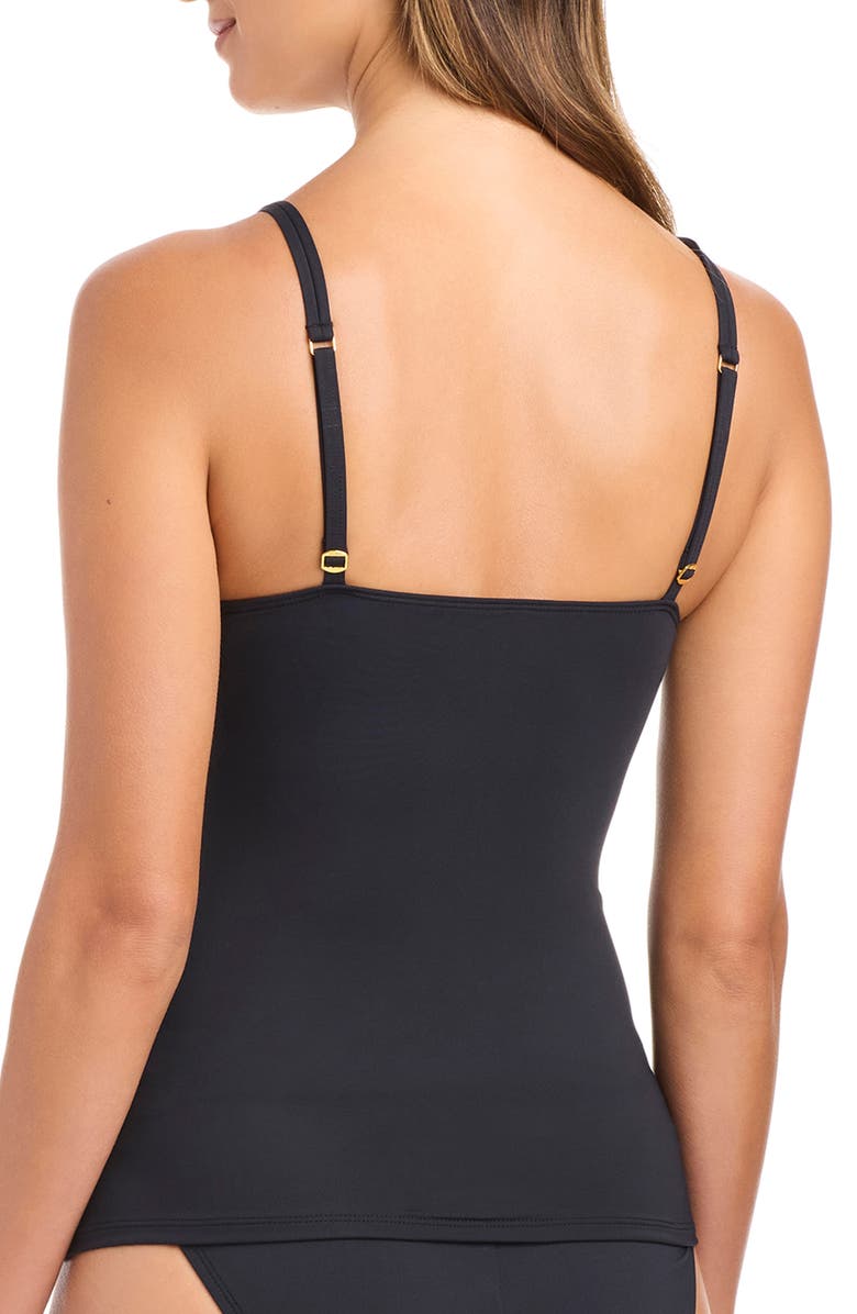 BLEU by Rod Beattie Shirred Tankini Top, Alternate, color,