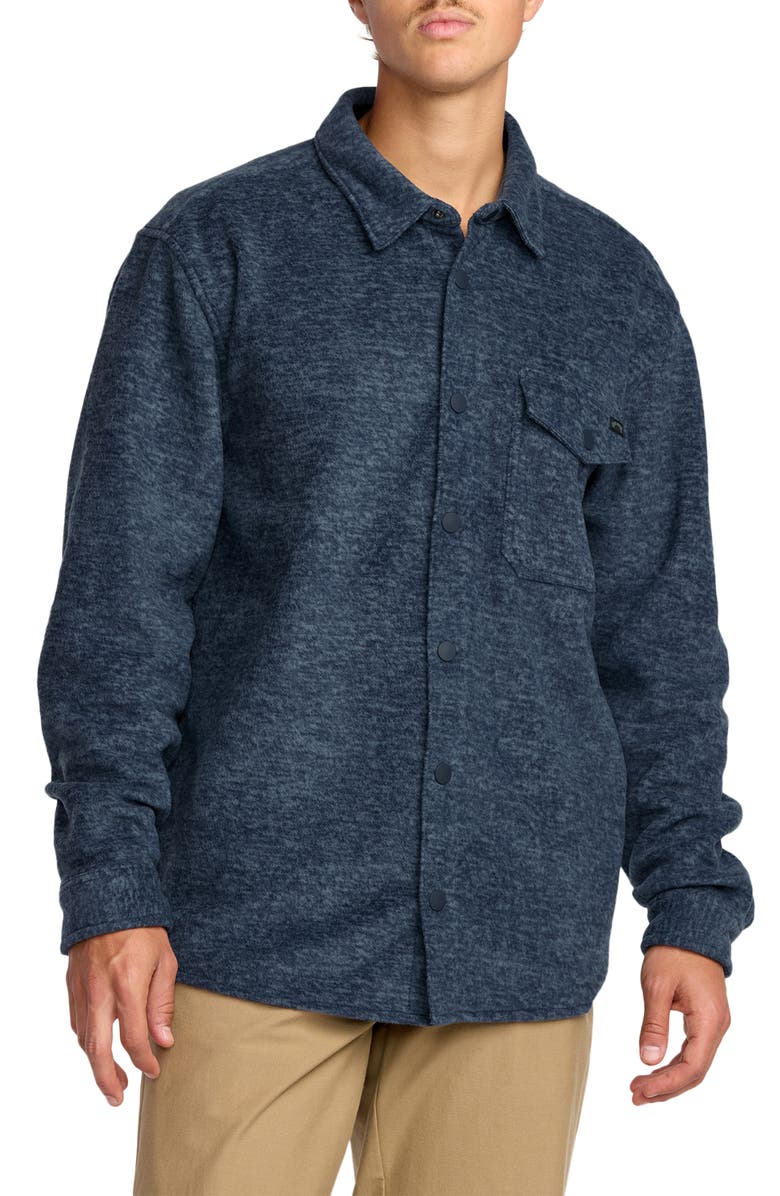 Billabong Furnace Flannel Button-Up Shirt, Main, color, Midnight