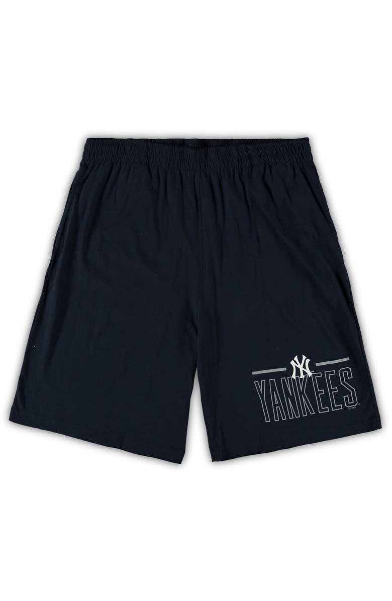 CONCEPTS SPORT Men's Concepts Sport Heathered Gray/Navy New York Yankees Big & Tall T-Shirt & Shorts Sleep Set, Alternate, color, Heather Gray