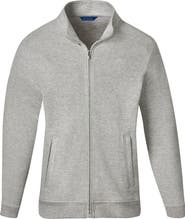 David Donahue Cotton Blend Zip-Up Jacket