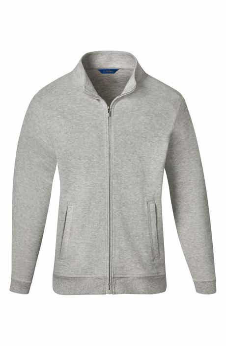 David Donahue Cotton Blend Zip-Up Jacket