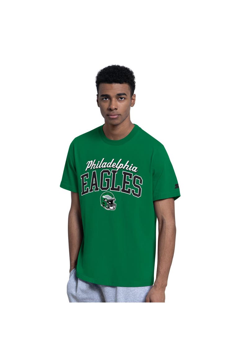Men's Starter  Kelly Green Philadelphia Eagles Vintage Logo Hoodie & T-Shirt Combo Pack, Alternate, color, Kelly Green