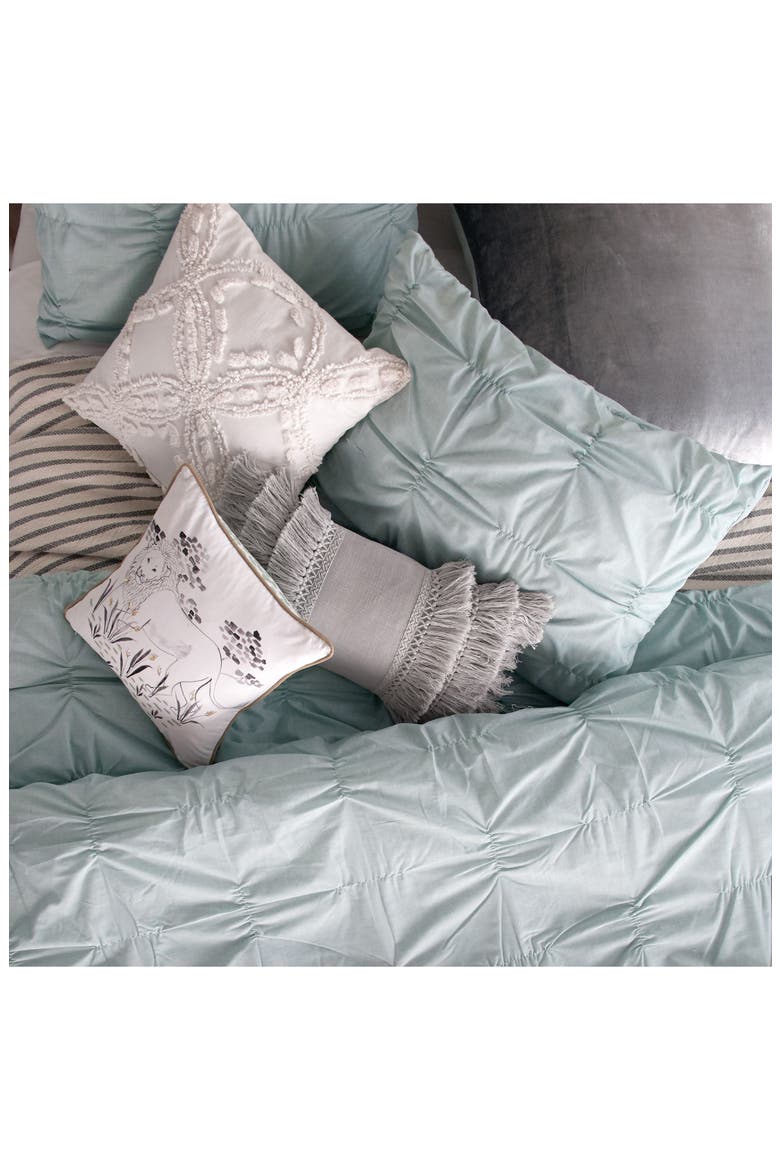 Metallic Chenille Pillow, Alternate, color, IVORY