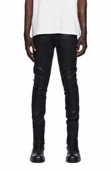 PURPLE BRAND Coated Skinny Jeans