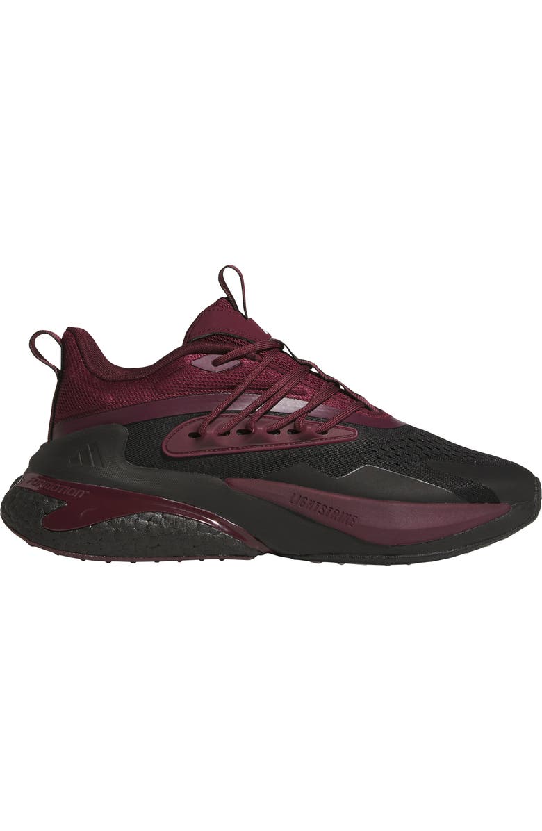 adidas Alphaboost v2 Team Colors Running Shoe, Alternate, color, Black/ Team Maroon 2/ White