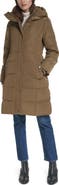 Cole Haan Signature Taffeta Down & Feather Fill Puffer Coat with Stowaway Hood