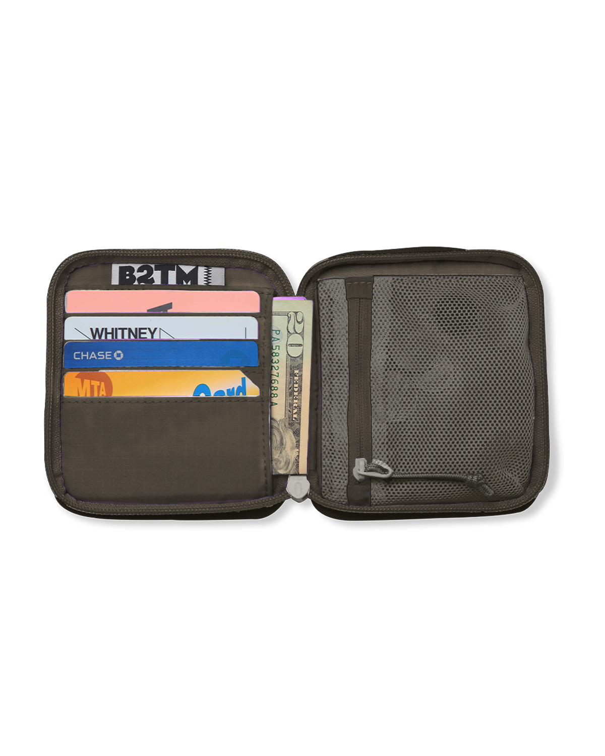 Zip Wallet, Alternate, color, Charcoal