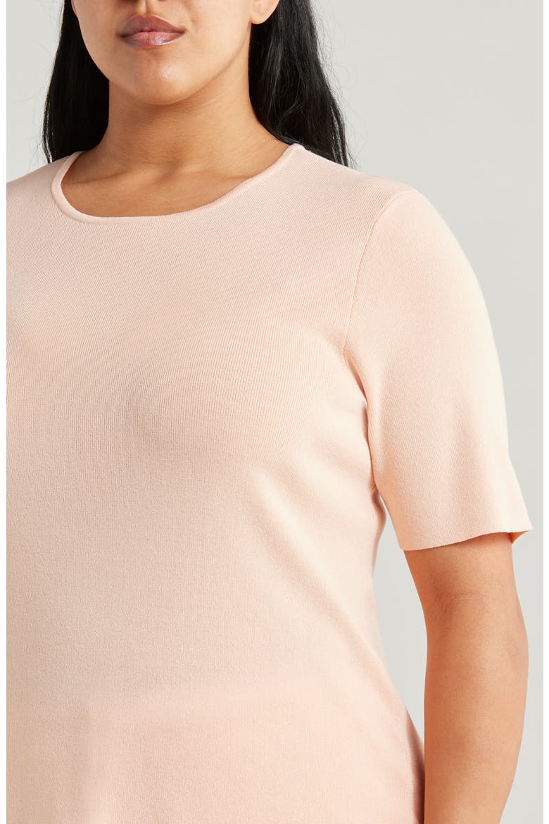 Short Sleeve Sweater, Alternate, color, PARFAIT