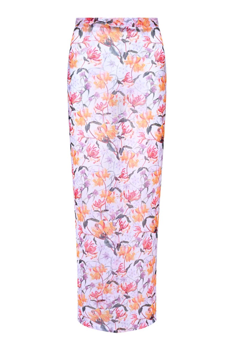 Honey Flower Beach Skirt, Alternate, color, OFF WHITE