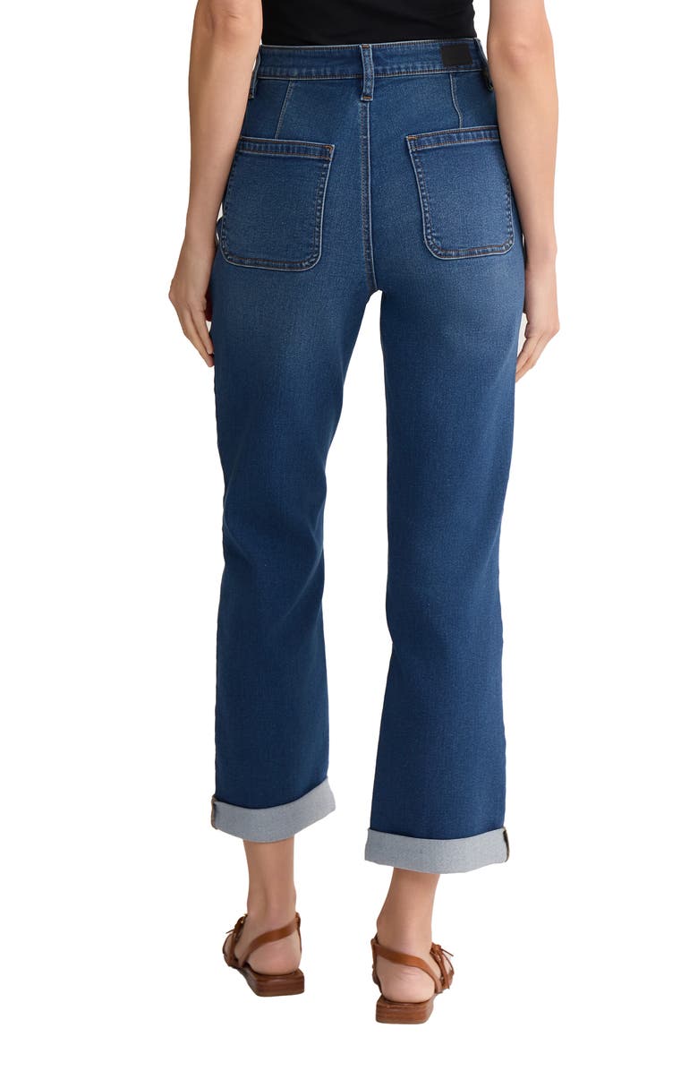 Jones New York Lexington Girlfriend Straight Leg Jeans, Alternate, color, Phoenix Wash