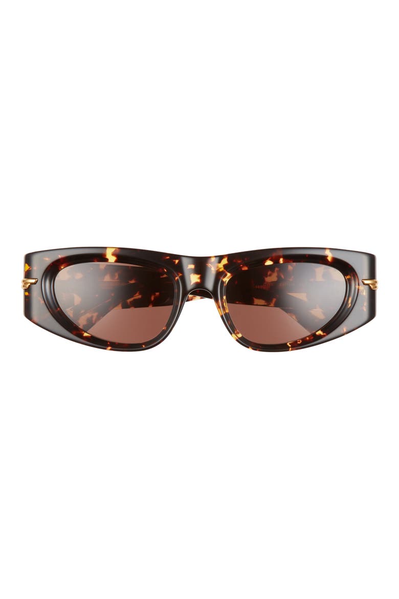 51mm Rectangular Sunglasses, Main, color, HAVANA
