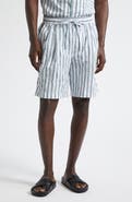 Dolce&Gabbana Stripe Crinkled Poplin Bowling Shorts