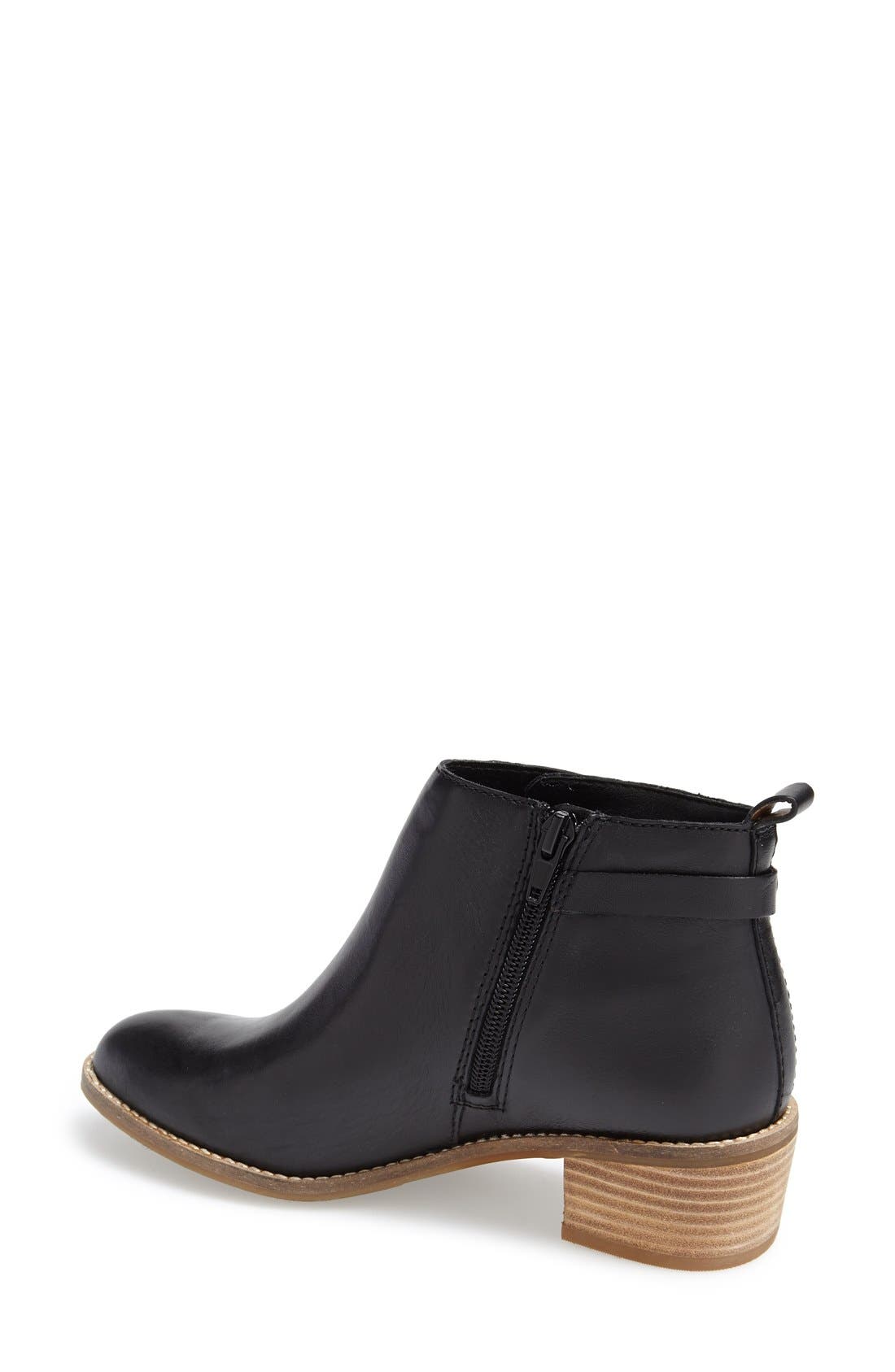 Lucky 'Harpiee' Bootie, Alternate, color, BLACK LEATHER