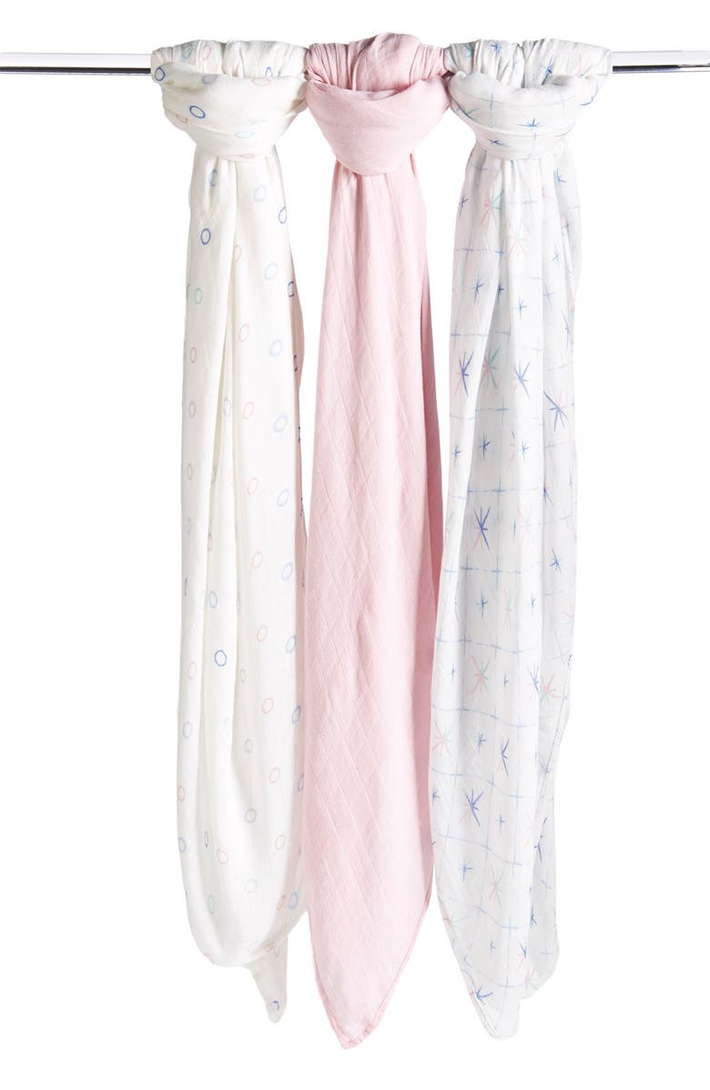 aden + anais Print Swaddling Cloths, Main, color, 