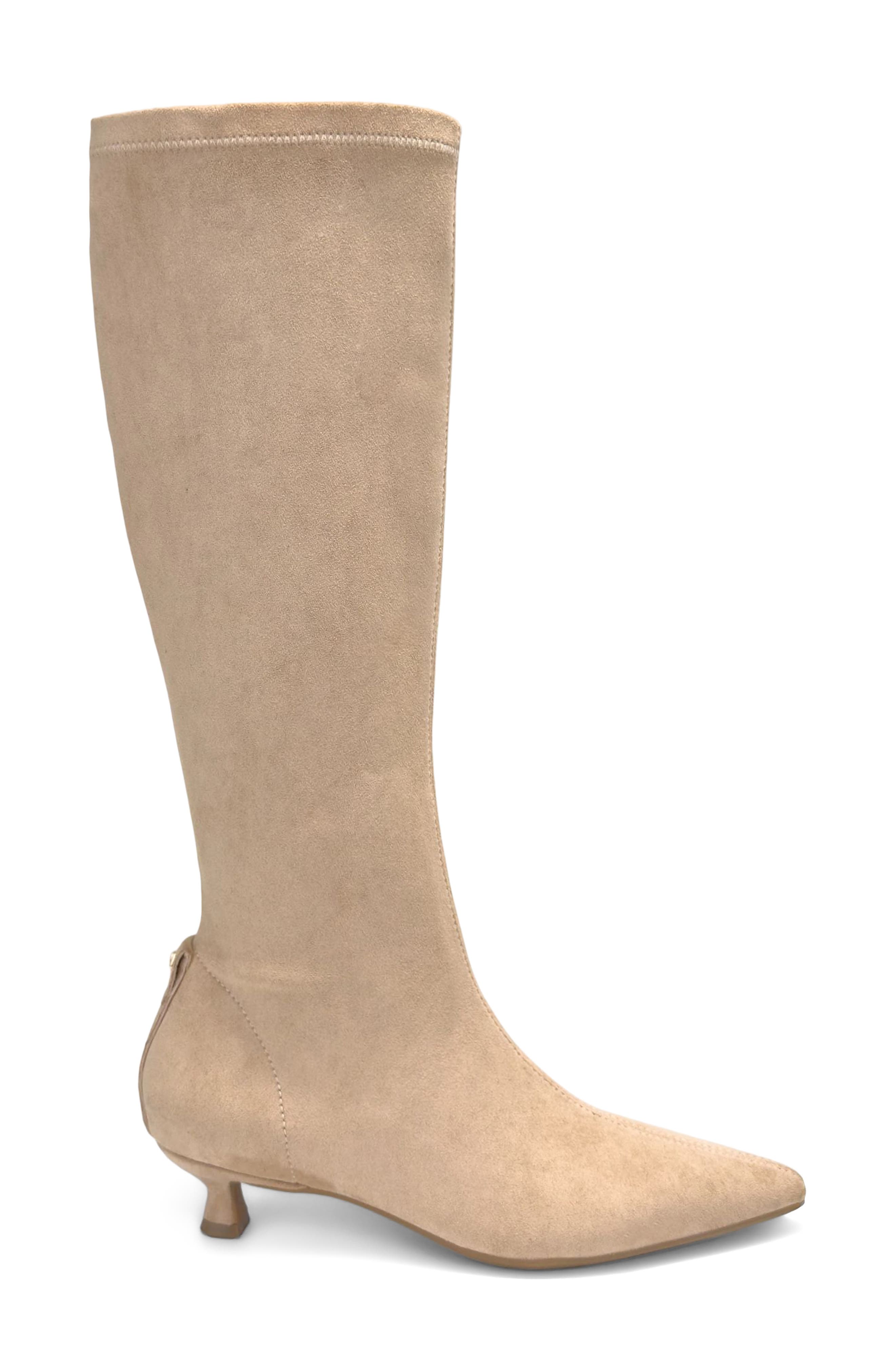 Richie Faux Leather Knee High Boot, Alternate, color, CAMEL
