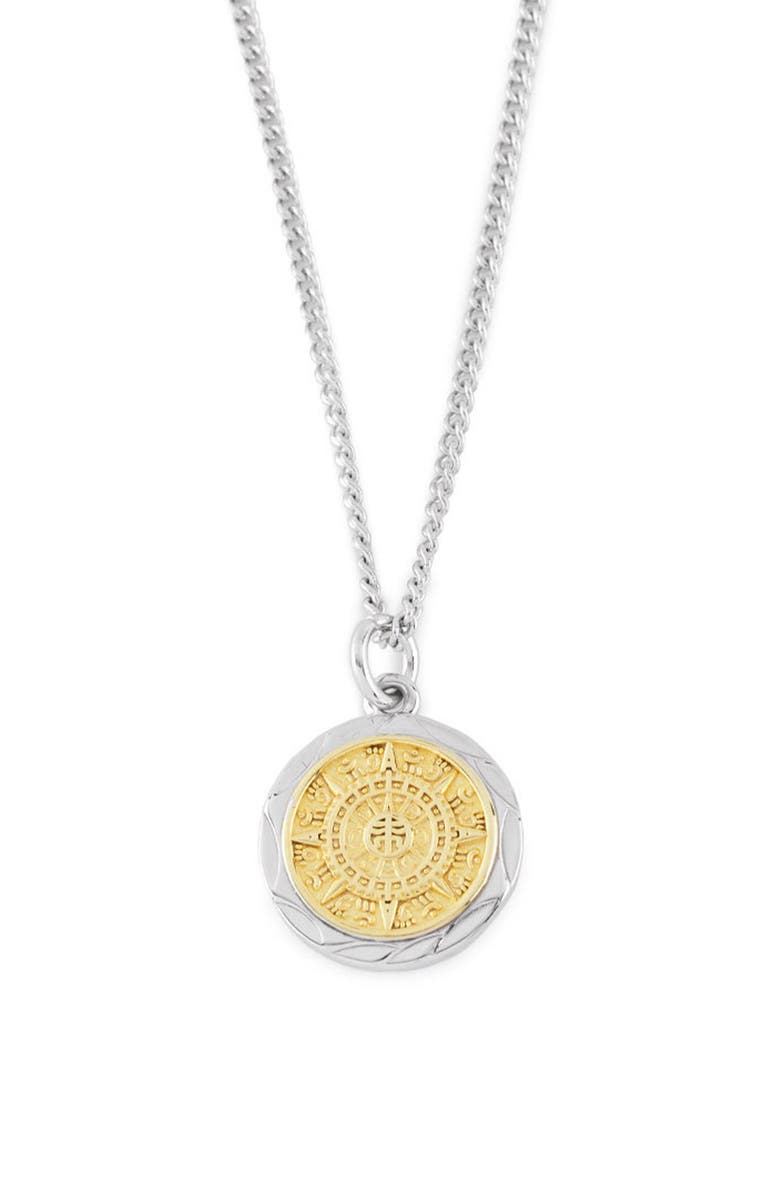 Serge DeNimes Compass Pendant Necklace, Main, color, Silver