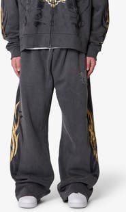 mnml Oversize Gold Foil Sweatpants