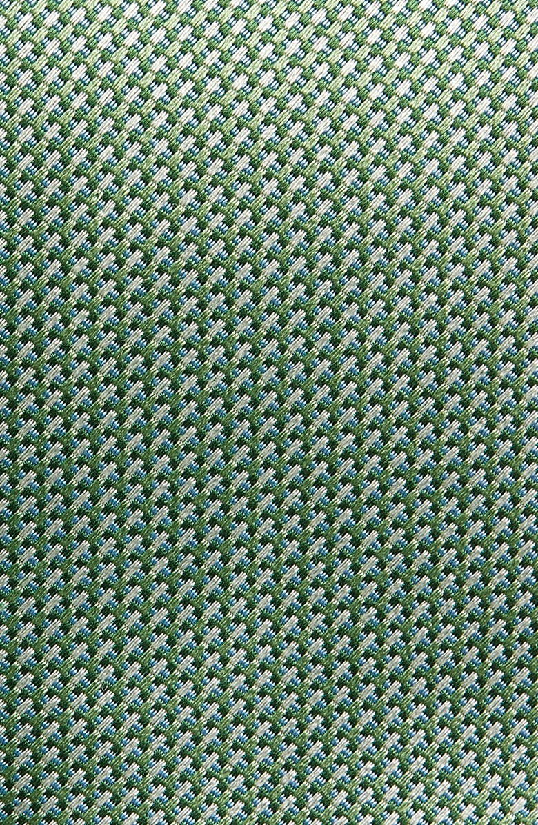 David Donahue Jacquard Silk Tie, Alternate, color, Green