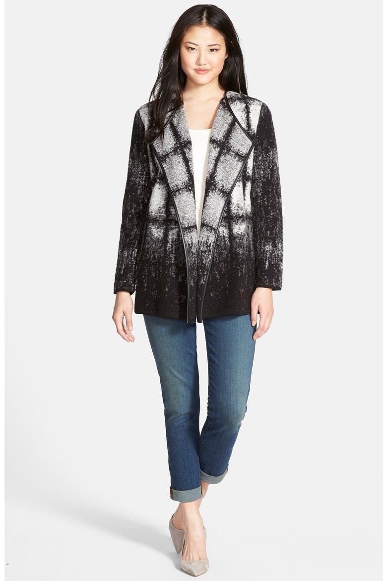 'Checked Out' Knit Jacket (Nordstrom Exclusive), Alternate, color, MULTI