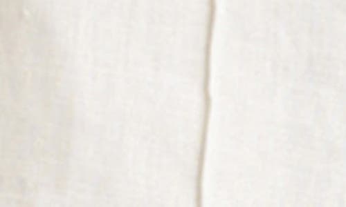 Reiss Fawn Whipstitch Linen Shorts In White
