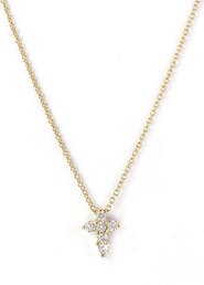 Roberto Coin 'Tiny Treasures' Diamond Cross Pendant Necklace