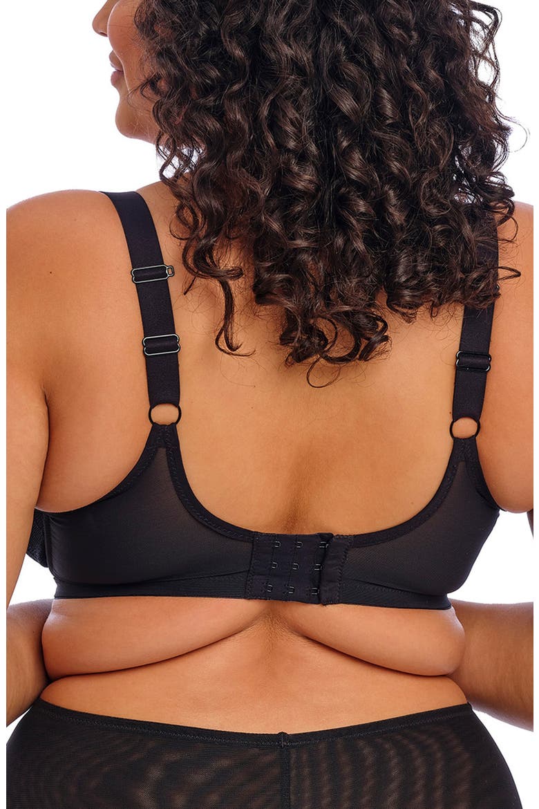 Brianna Underwire Padded Half Cup Bra, Alternate, color, BLACK