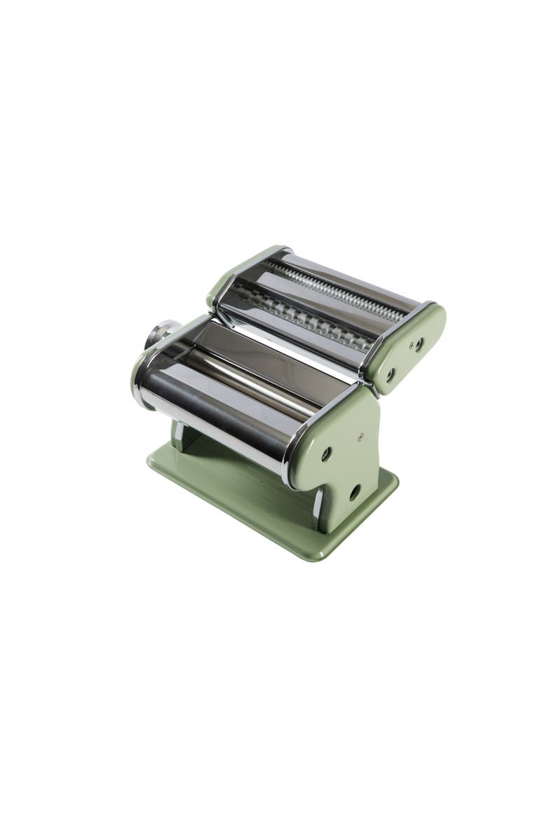 Pasta La Vista Manual Pasta Maker Machine with Rollers & Cutters, Alternate, color, Green